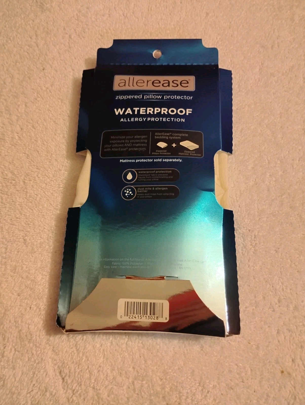 Allerease Maximum Allergy & Bedbug Zippered Pillow Protector gallery