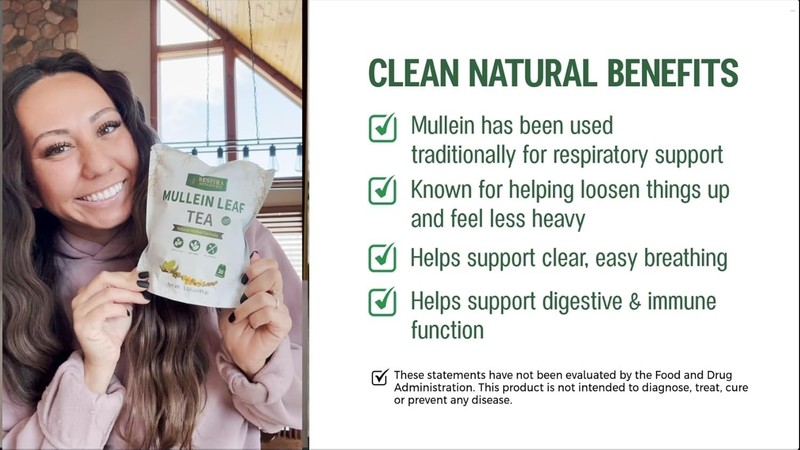 Respira Botanicals - Mullein Leaf Tea Bags for Lungs Cleanse and Respiratory Sup gallery