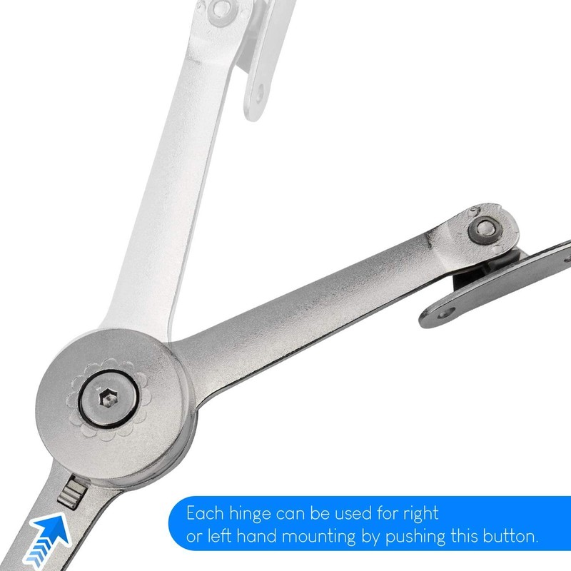 1Pair Lid Support Hinge Random Angle Lid Flap Stays for Cabinet Chest Toy Box gallery