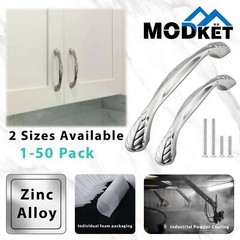 Traditional Bath Kitchen Cabinet Pulls Handles Brushed Nickel Drawer Hardware