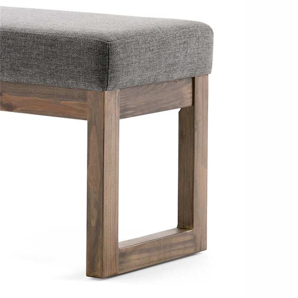 Atlin Designs Small Living Room Bench in Gray gallery