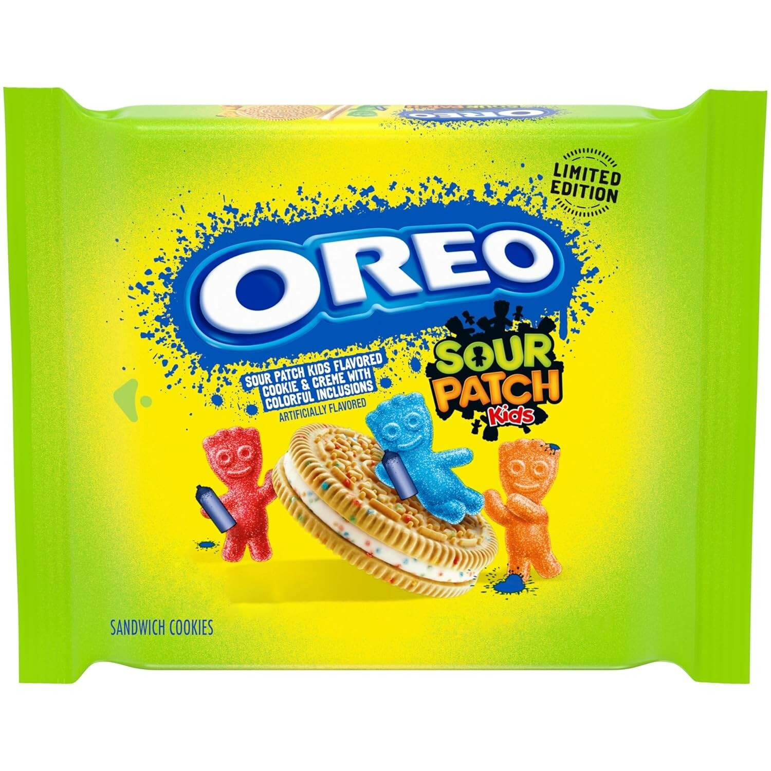 OREO SOUR PATCH KIDS Sandwich Cookies, Limited Edition, 10.68 oz gallery