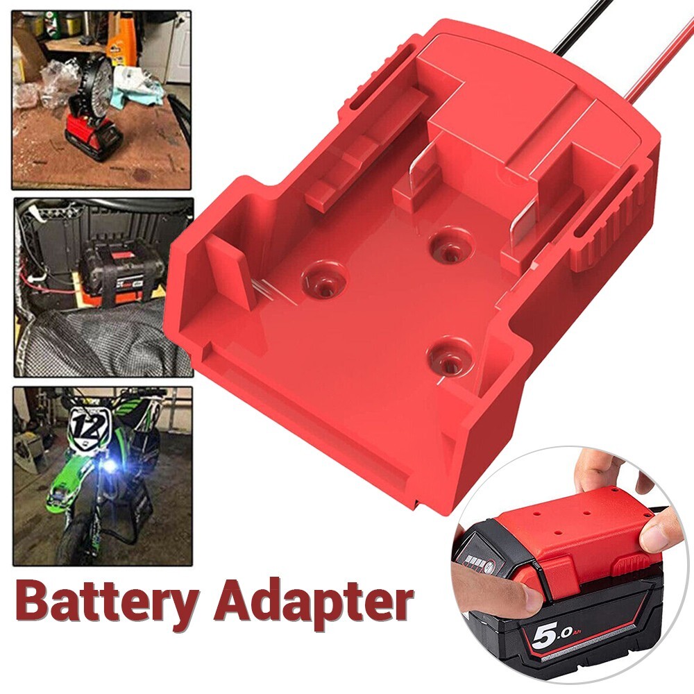 Battery Adapter Compatible with Milwaukee M18 Wiring 18V DIY Dock Power Wheel gallery