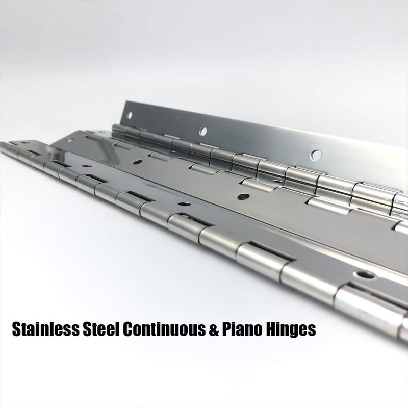 4PCS 18Inch Continuous & Piano Hinges, Heavy Duty Stainless Steel Piano Hinge, gallery