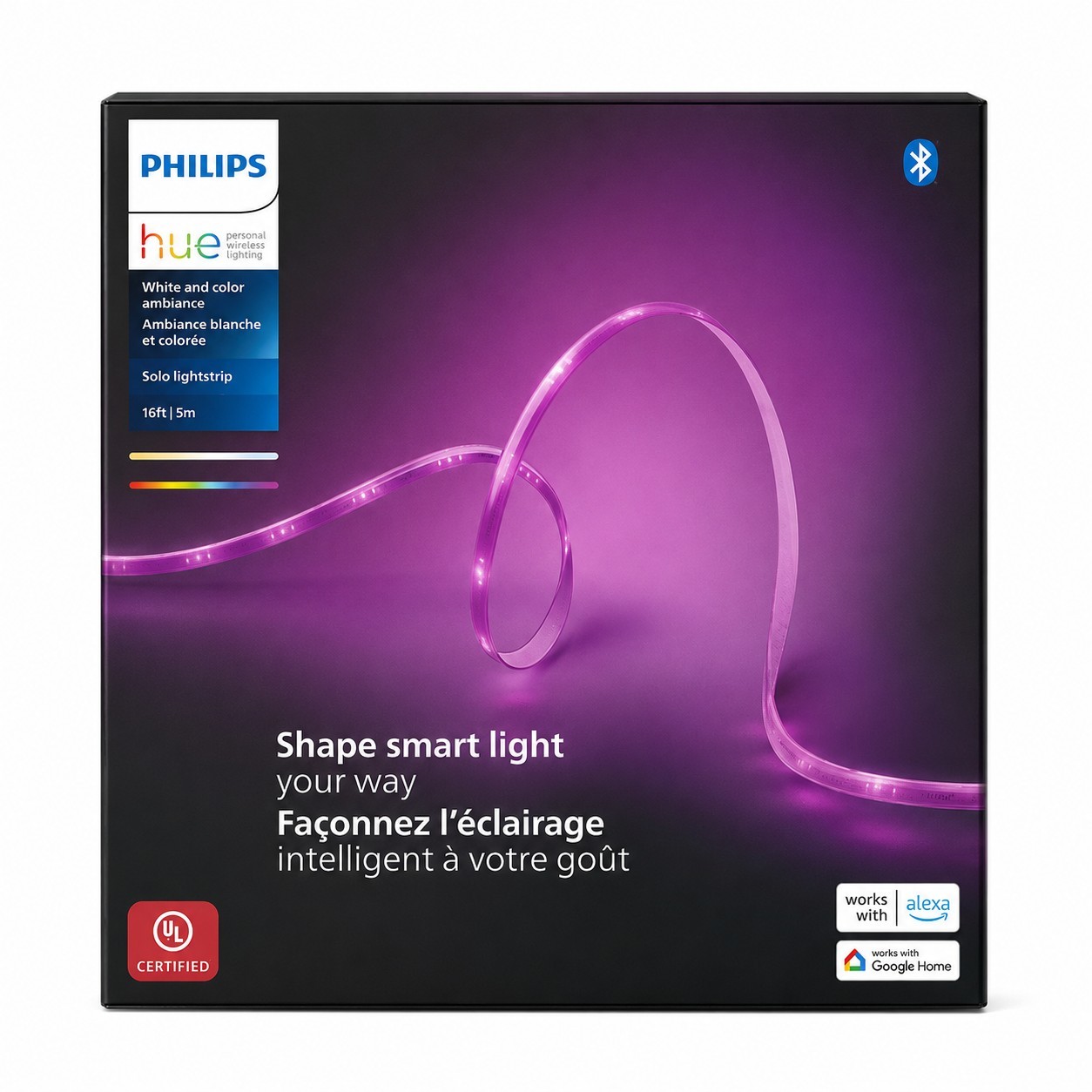 Philips Hue 16ft Smart LED Lightstrip RGB Color Changing Dimmable App Voice Cont gallery