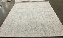 IVORY / LIGHT BLUE 8′ X 10′ Broken Thread Rug Reduced Price 1172655633 ABT474B-8