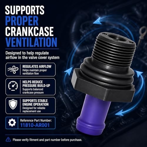 Replacement PCV Valve Compatible with Select Models, Replaces 11810-AR001, gallery