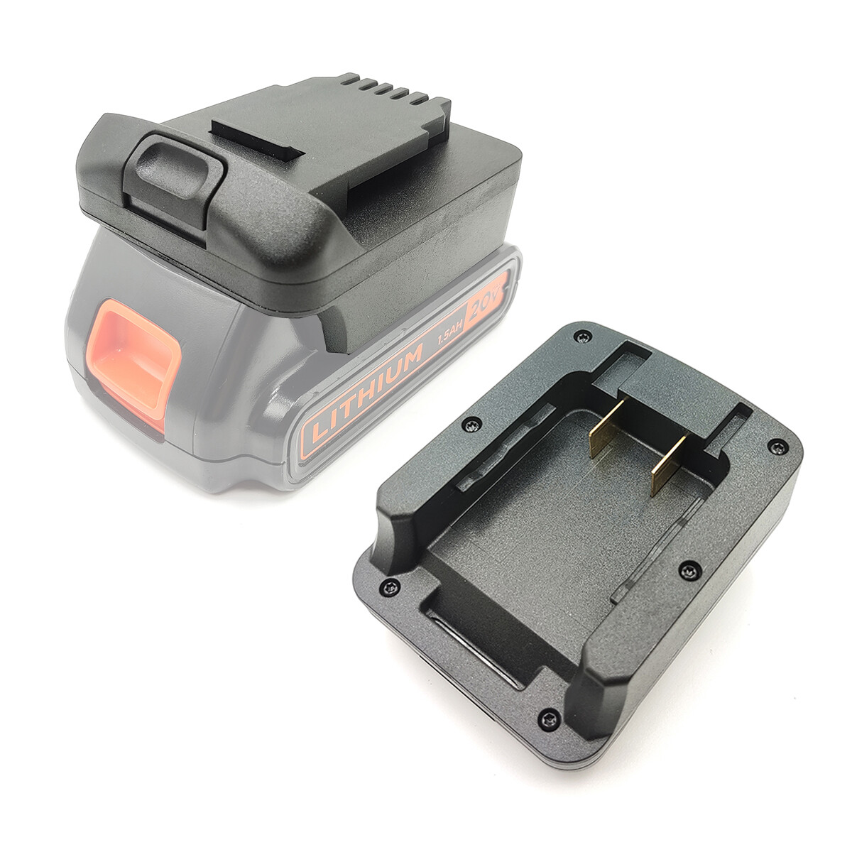 Battery Adapter Converter for Black Decker 20V Li-ion to for Dewalt 18V 20V Tool gallery