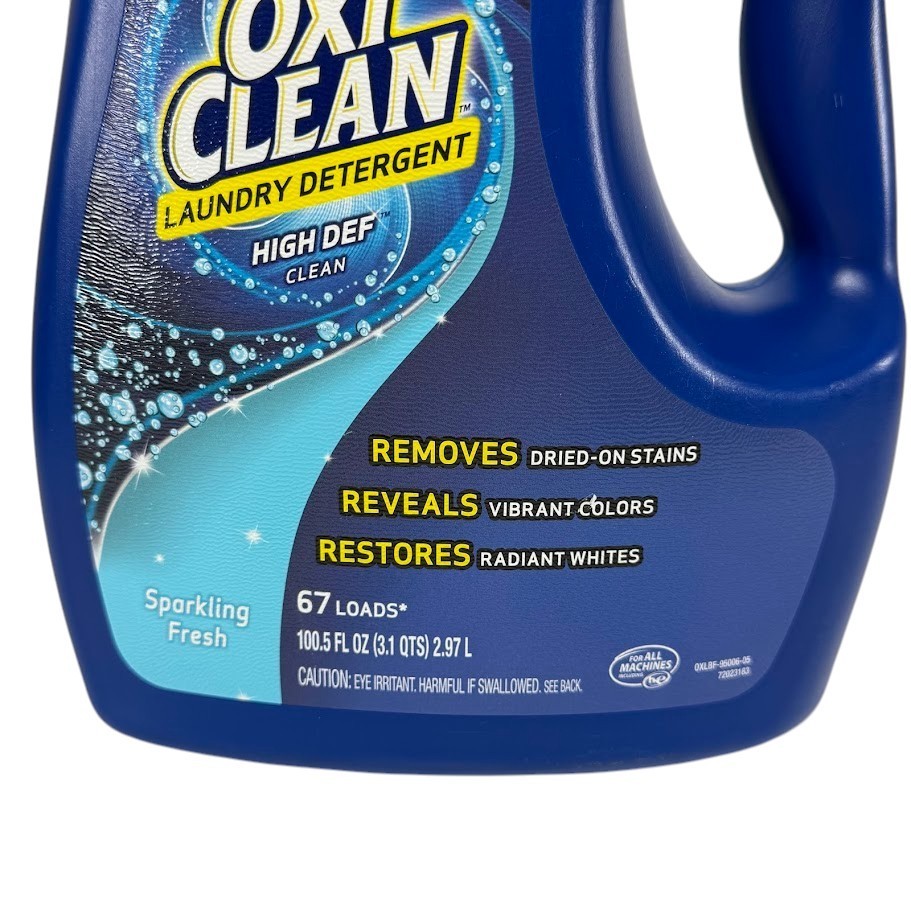 OxiClean Liquid Laundry Detergent Sparkling Fresh Scent 67 Loads 100.5 oz JUMBO gallery
