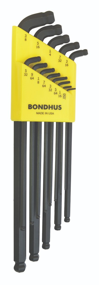 Bondhus Stubby Dual Double Ball End Hex L Wrench Set Standard SAE Inch USA 67037 gallery