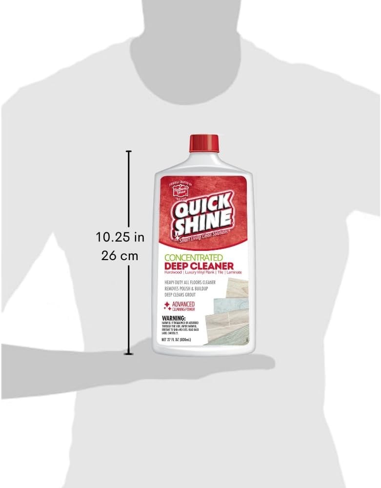 Quick Shine Multi Surface Deep Floor Cleaner and Wax Remover 27Fl oz,Pack of ... gallery