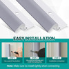 10 Pcs Screw on Door Weather Stripping 42" 36" Weather Stripping Door Seal with gallery