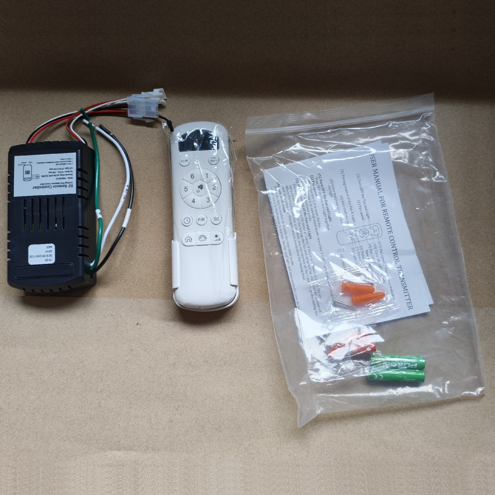 Ceiling Fan Remote Receiver Kit for KBS 5247 52144 52K076 52K077 52245 52K012 gallery