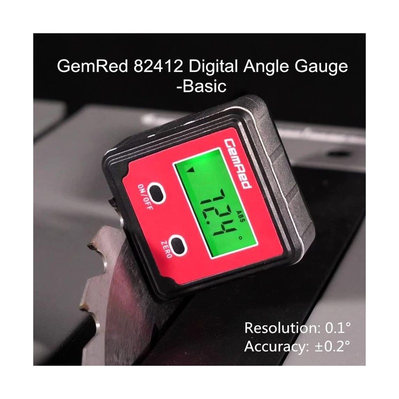 GemRed 82412 Digital Angle Gauge (Green Backlight) FAST USA SHIP gallery