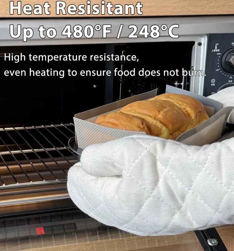 1pc Reusable Silicone Bread Loaf Pan Liner Nonstick Baking Mat Heat Resistant gallery