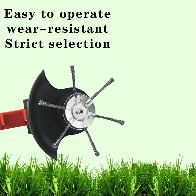 2pcs Steel Wire Grass Trimmer Head Tool Kit Lawn Mower Weeding Head Brush Cutter gallery