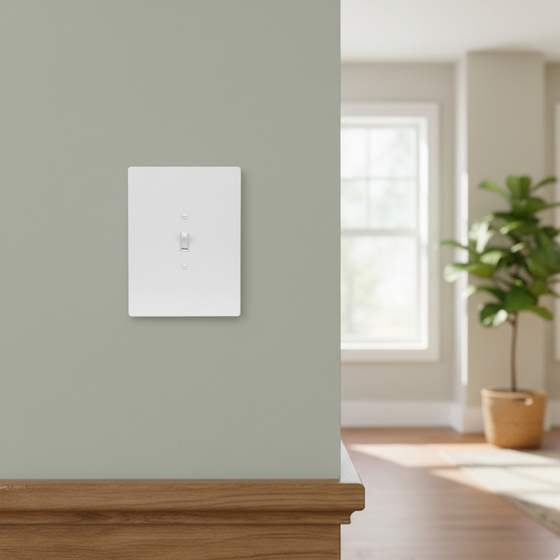 Oversize Toggle Light Switch Cover Wall Plate 5x7 Jumbo White 1-Gang USA Made gallery