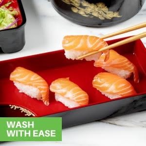 Bento Box Black And Red - Size:6"x5"x3" gallery