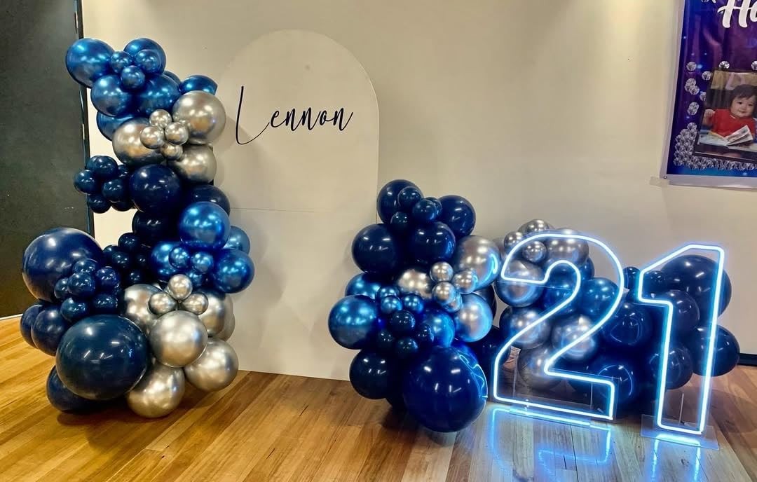 Blue Balloon Arch Kit 152Pcs Latex Garland for Birthday, Wedding, Party Decor gallery