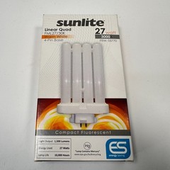 Sunlite Linear Quad Daylight 4 Pin Base Compact Fluorescent Bulb
