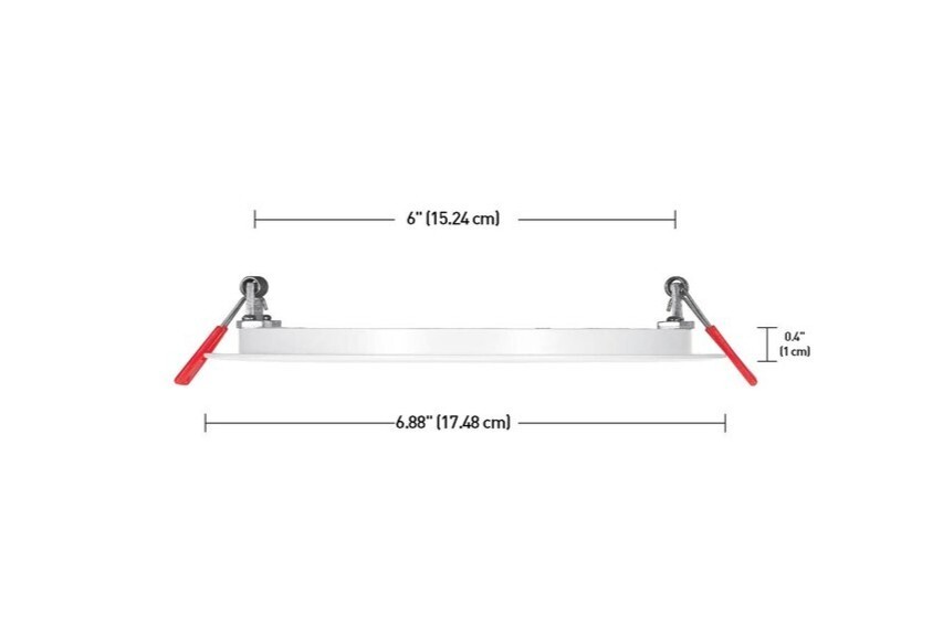 Globe 90933 6" Ultra Slim LED Integrated Recessed Lighting Kit - Designer series gallery