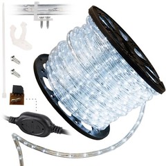 Cool White LED Rope Lights Extendable Accent Party Decoration ETL Certified Xmas