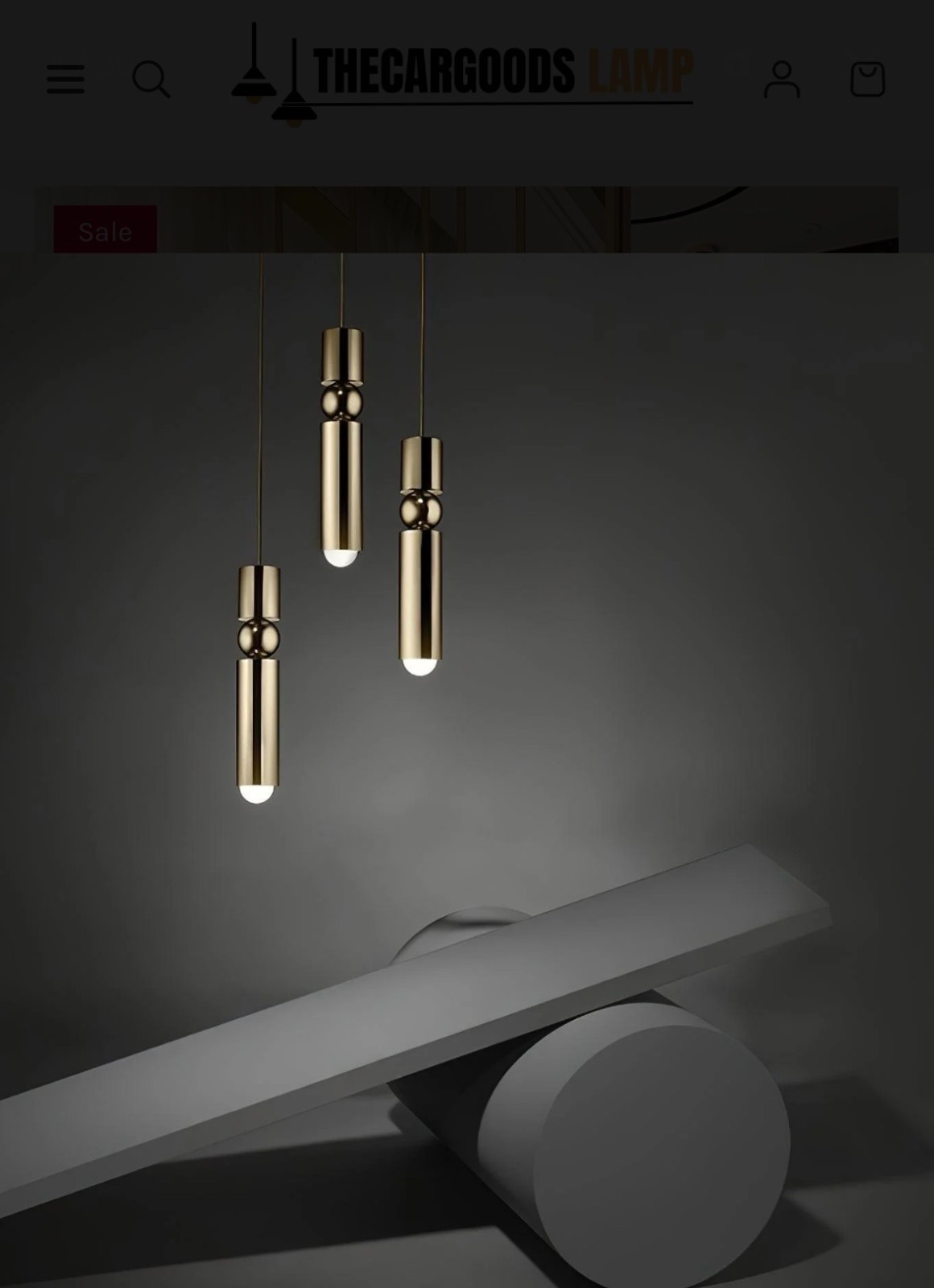 Modern Brushed Gold Pendant Light LED G9 Hanging Ceiling Fixture NEW gallery