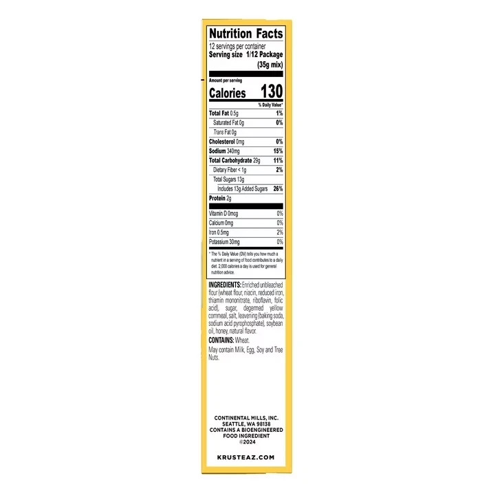 (3 pack) Krusteaz Honey Cornbread and Muffin Mix, Honey Cornbread Mix,15 oz Box gallery