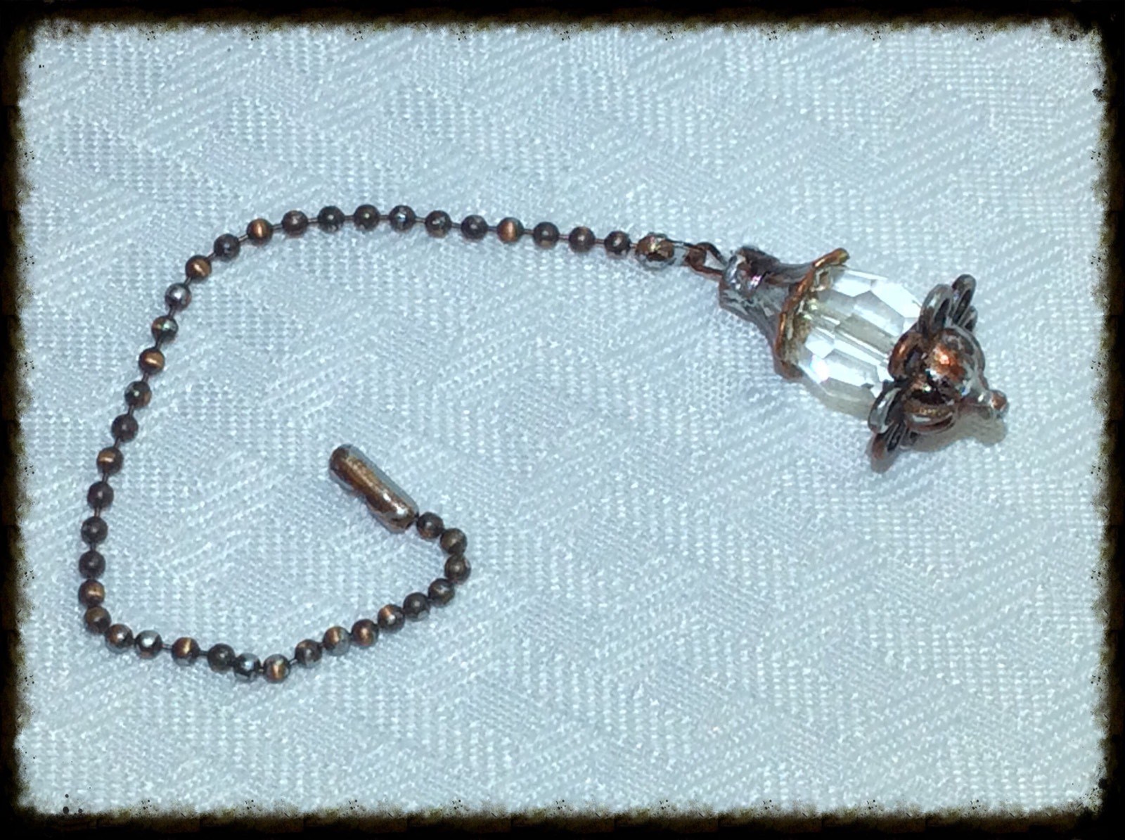 Handcrafted Faceted Glass Bronze Silver Rose Gold Gunmetal Ceiling Fan Pull gallery