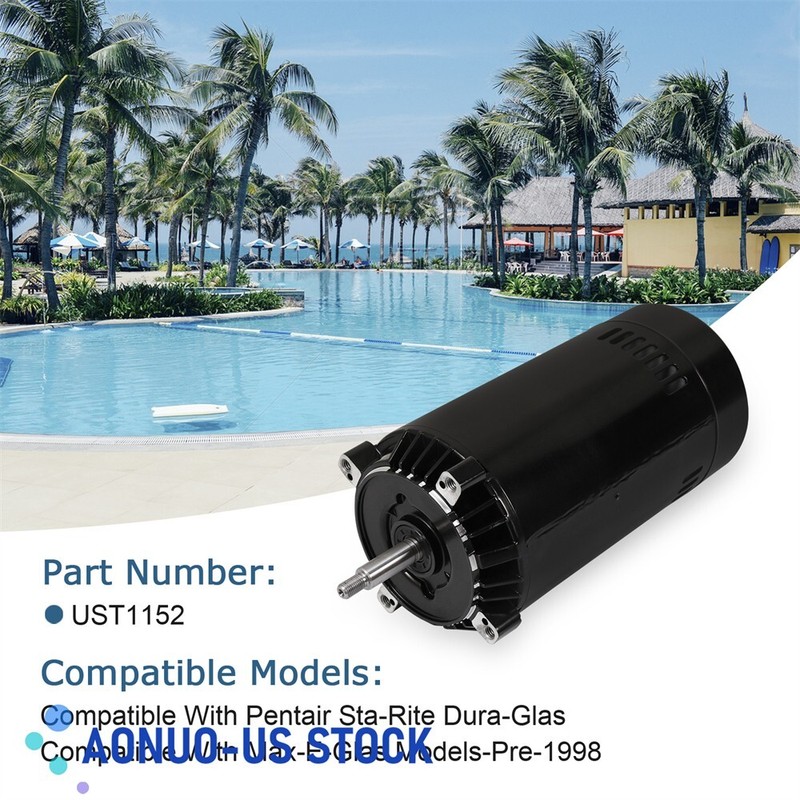 UST1152 Pool Pump Replacement Century Motor 1.5 HP 115/230V For Hayward gallery