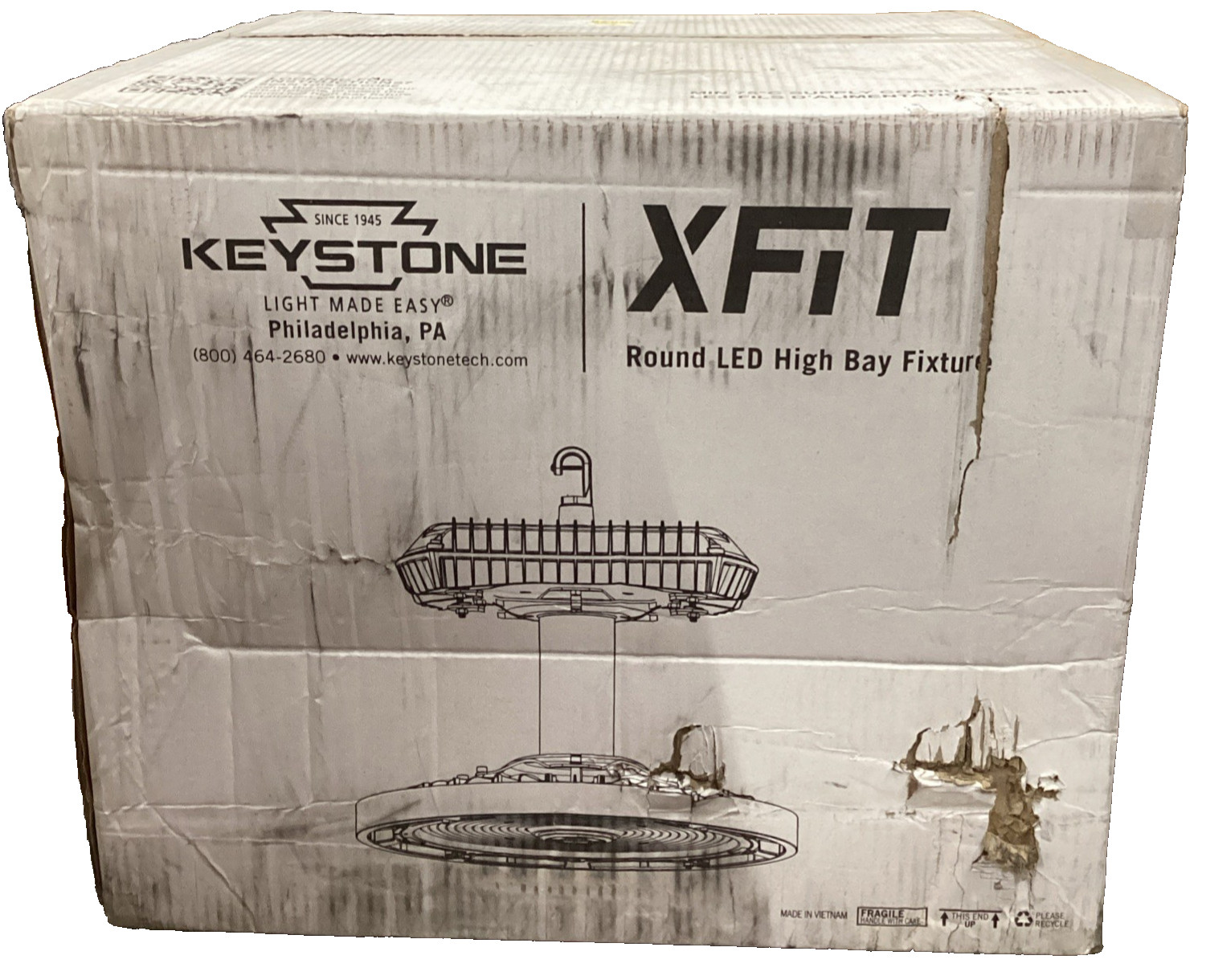 Keystone KT-RHLED400PSHV-18C-8CSD-VDIM-P 18" Round LED High Bay gallery