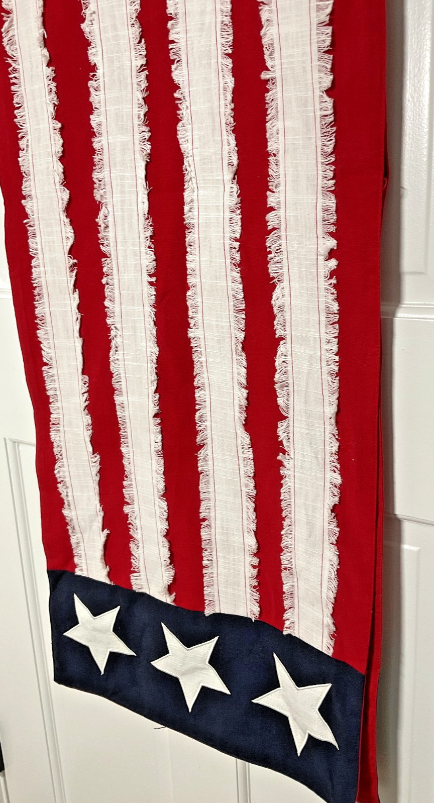 NAUTICA TABLE RUNNER (1) 16 X 80 RED WHITE BLUE FLAG 100% COTTON NWT gallery