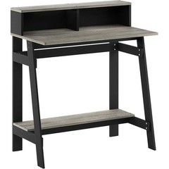 Compact A-frame Computer Desk W/ Hutch Durable Engineered Wood Functional Design