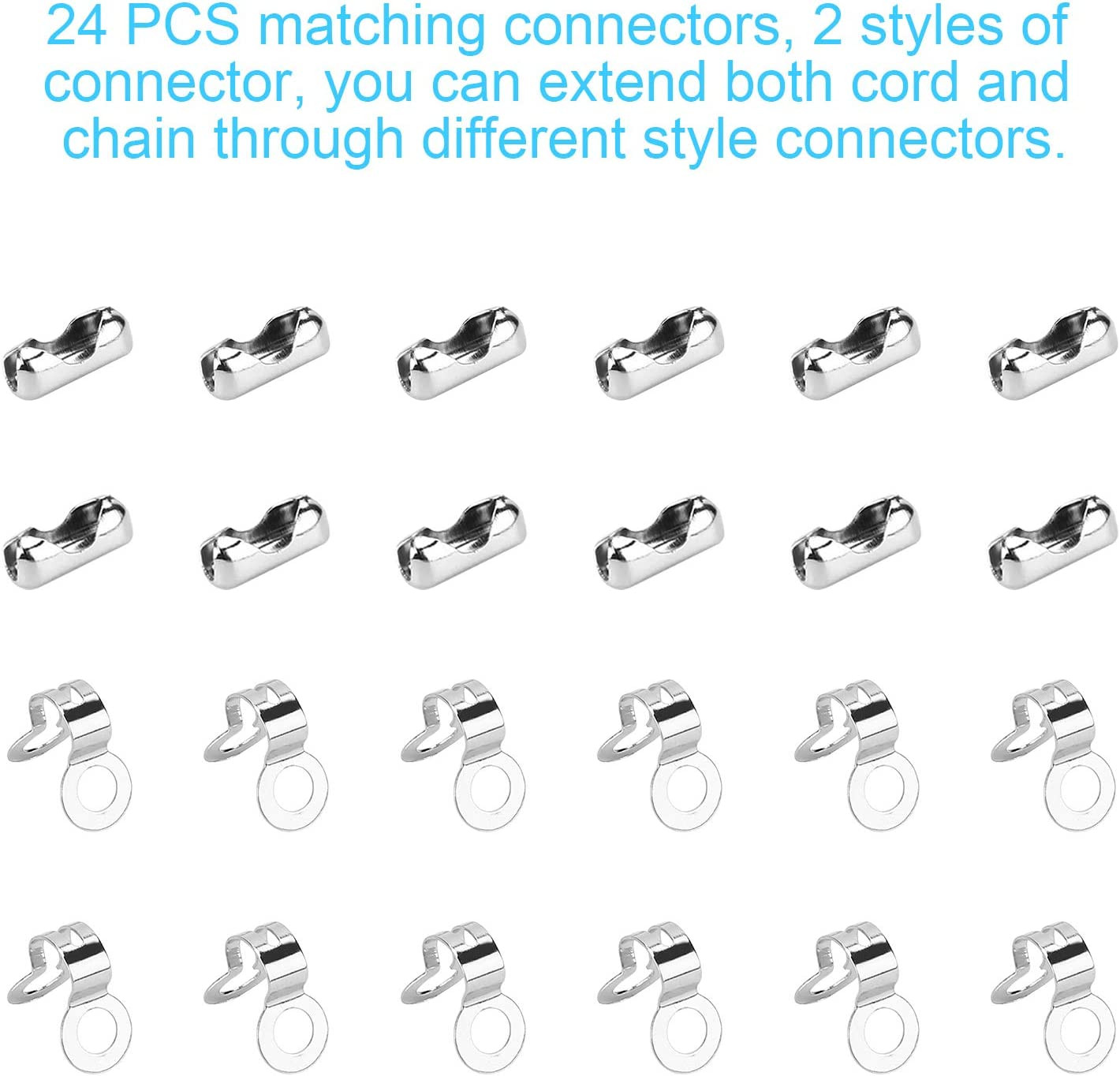 200 Inch Ceiling Fan Pull Chain Upgrade Rust Proof 3.2mm Beaded Pull Chains E... gallery