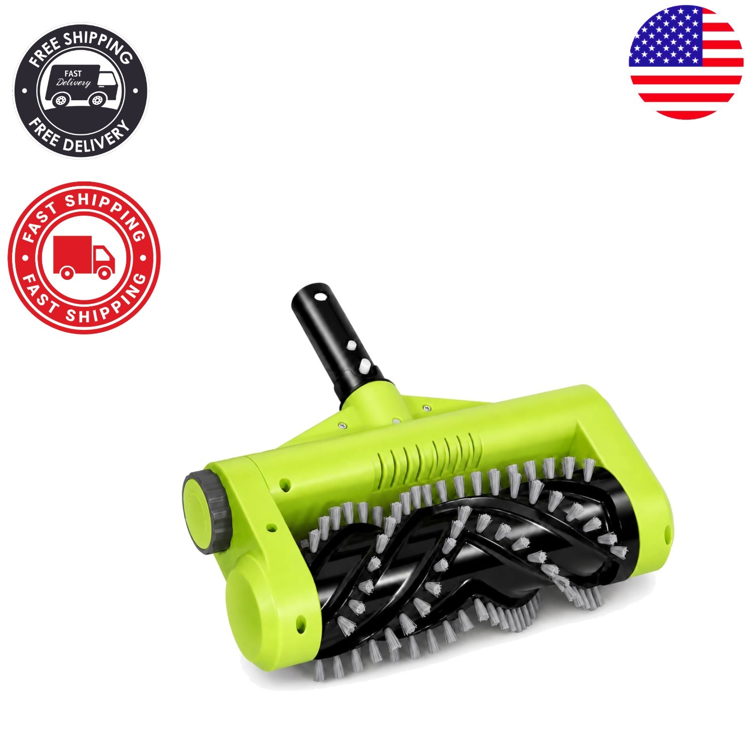 Cordless Electric Pool Brush Head - Waterproof Motorized Scrubber for Any Pool gallery