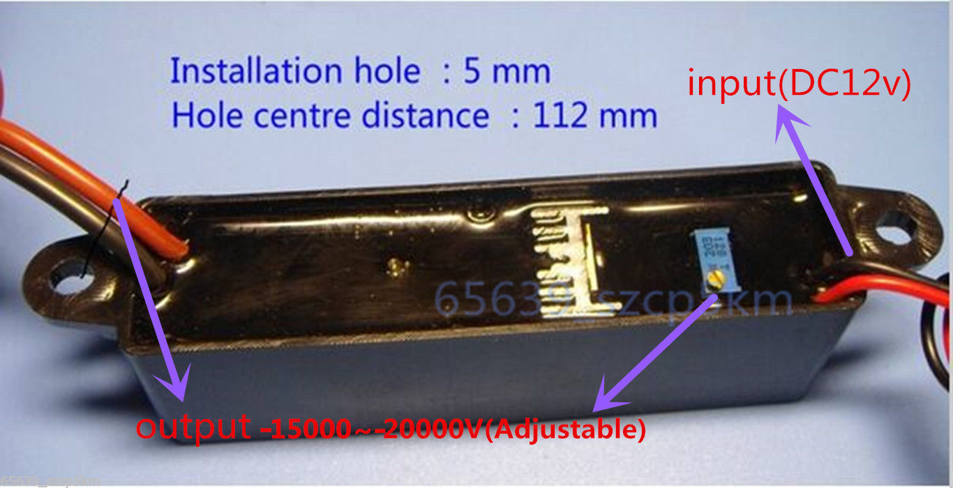 12V NEW Adjustable High-voltage Electrostatic Generator / Negative Ion Generator gallery