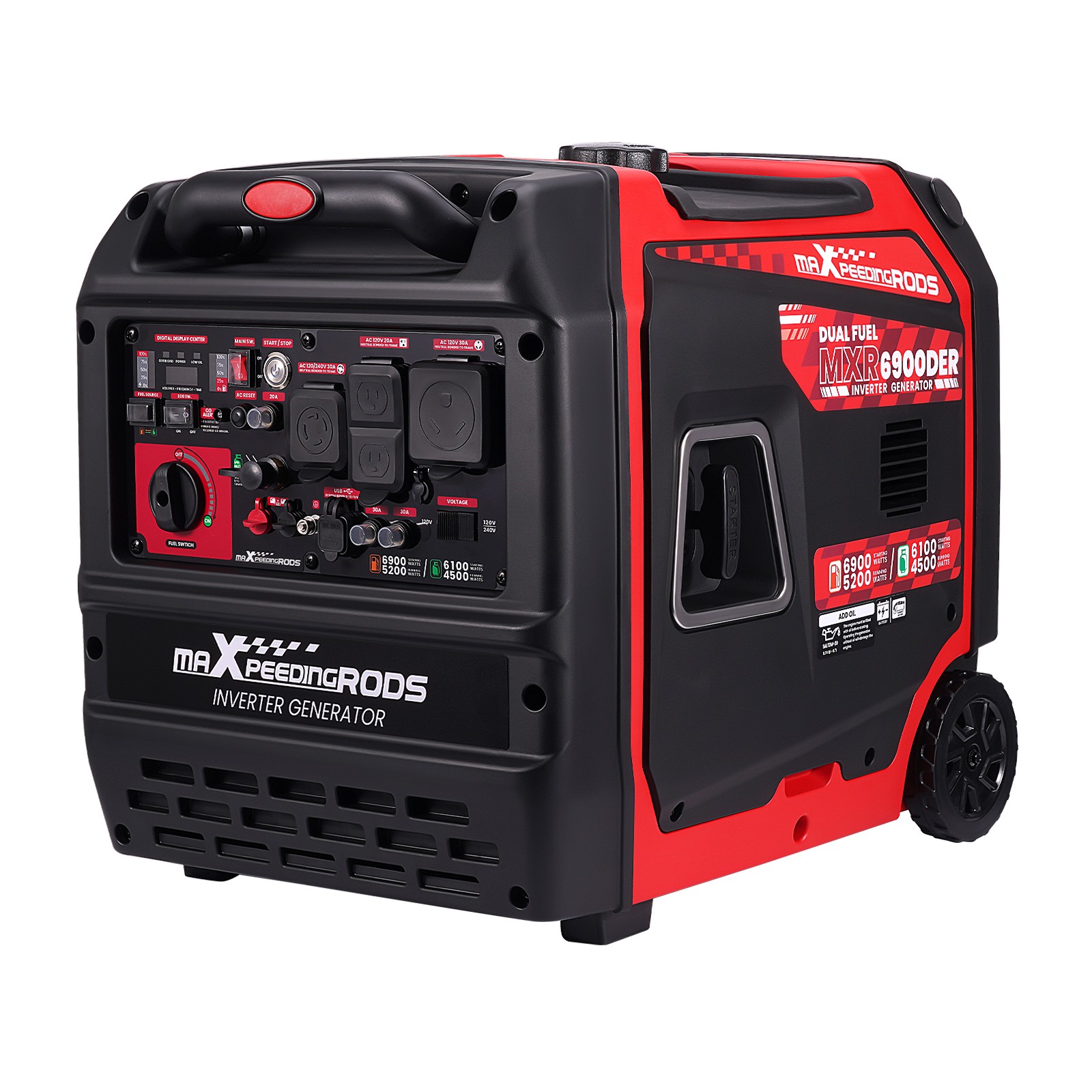 Propane/Gas & 120/240V Portable Generator – 62dB Quiet for Nighttime Home Backup gallery