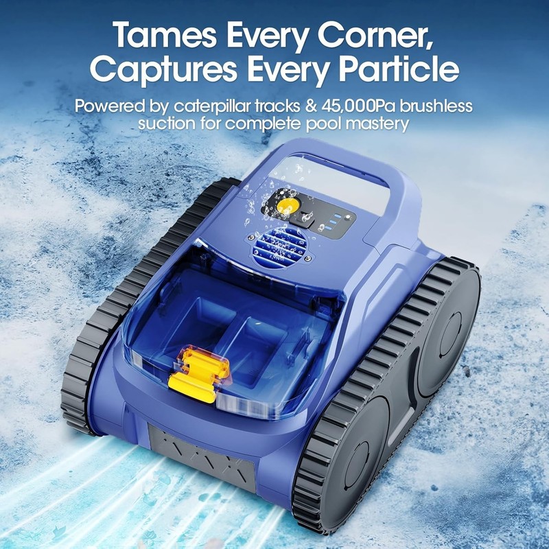 Cordless Robotic Pool Vacuum with Smarter Navigation 150Min Runtime Blue gallery
