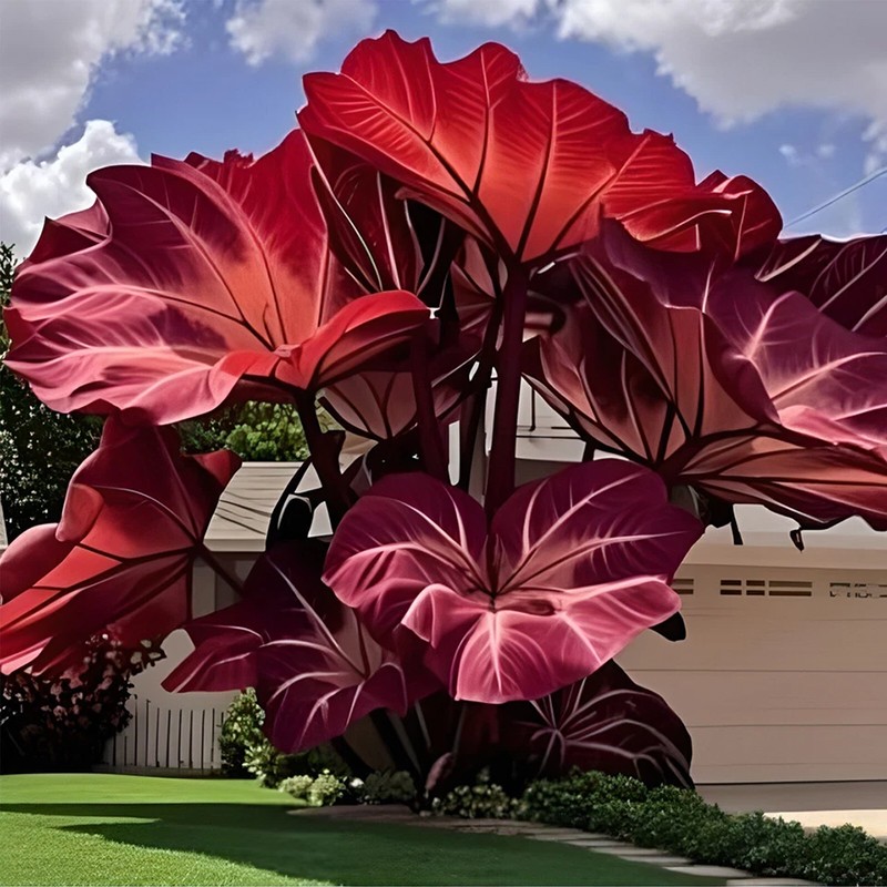 500Pcs Caladium Flower Elephant Ear Seeds Ornamental Plant for Outdoor Courtyard gallery