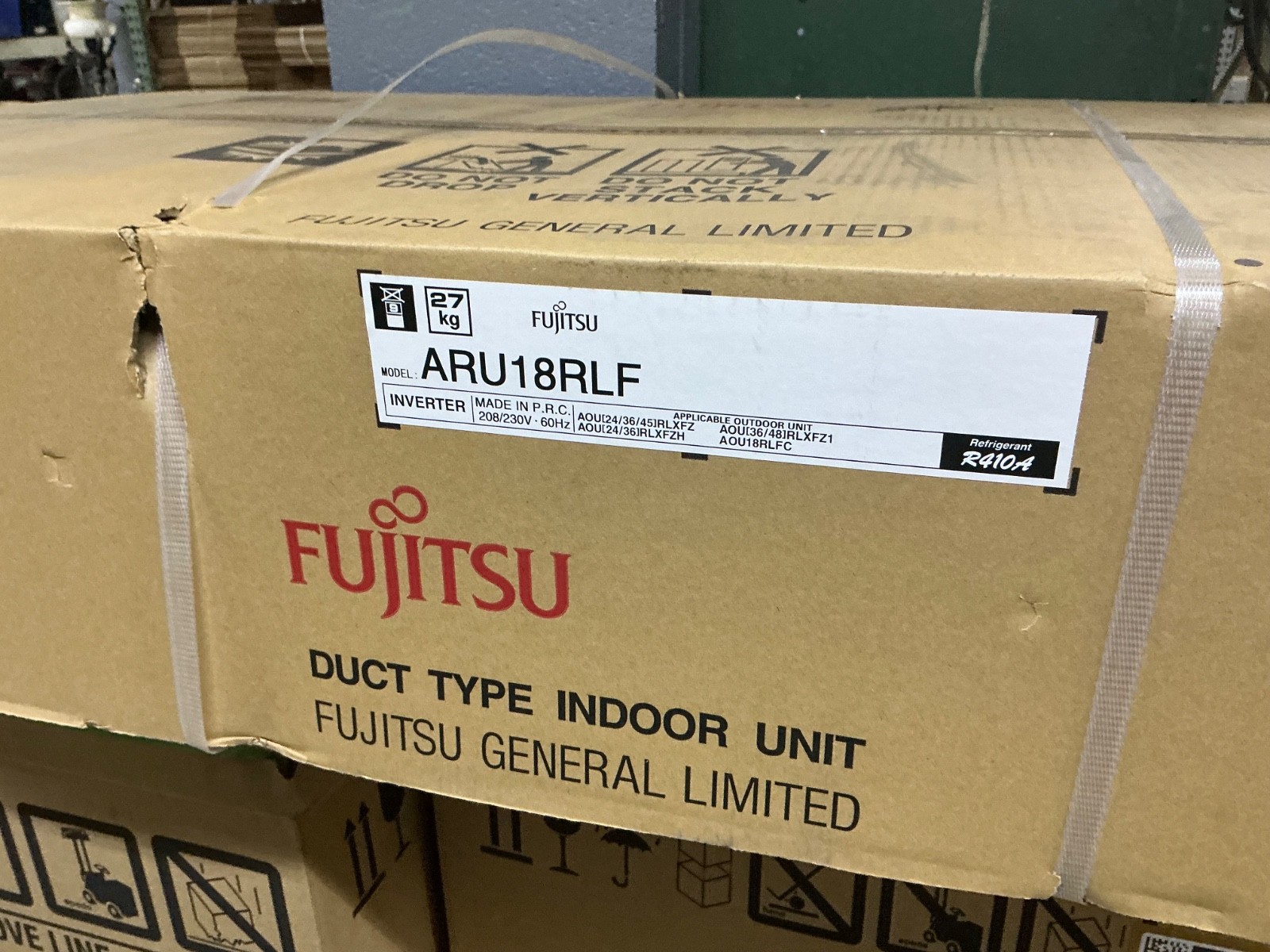 18,000 BTU Single OR Multi Zone Concealed Duct Air Handler Fujitsu ARU18RLF NEW! gallery