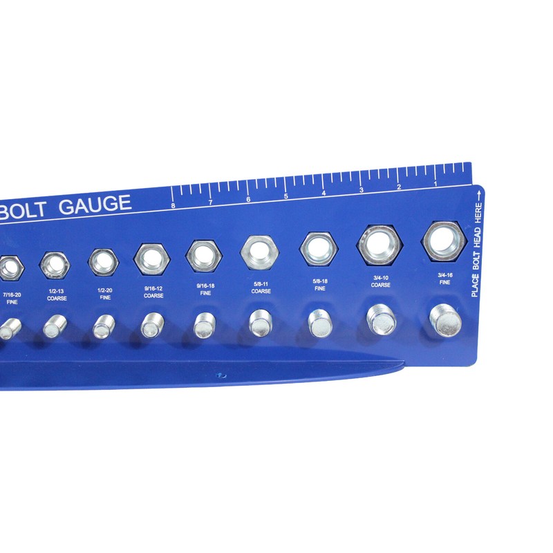 Bolt and Nut Gauges Check a Thread Size Fastener Standard SAE Inch METRIC Guage gallery