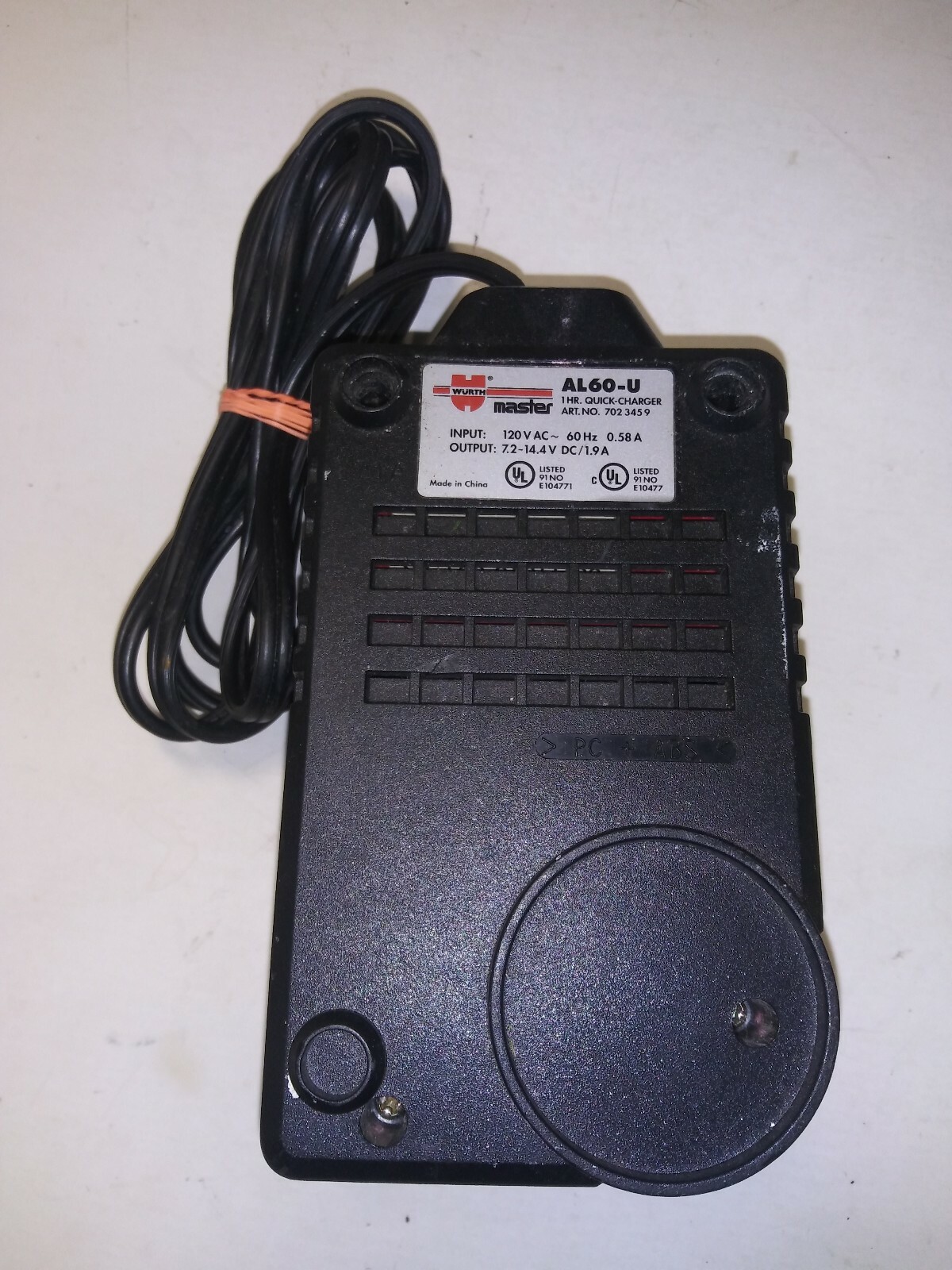 Genuine Wurth Master 1 Hr Quick Battery Charger AL60-U gallery