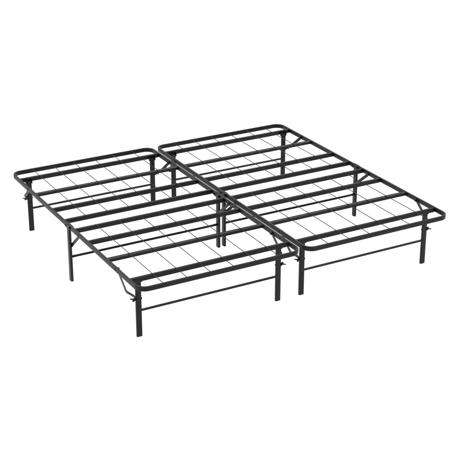 Metal Bed Frame Foldable Metal Platform Mattress Foundation 1000lbs Steel Slat gallery