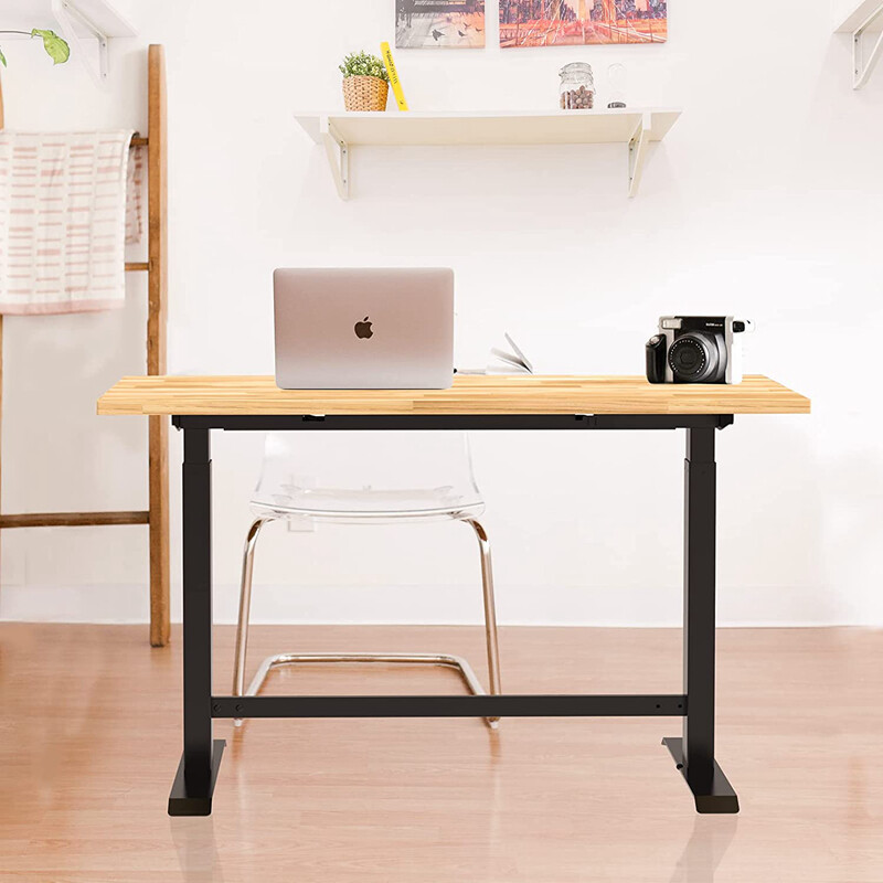 WORKPRO 48in Electric Standing Desk Adjustable Workbench Wooden Top 500 LBS Load gallery