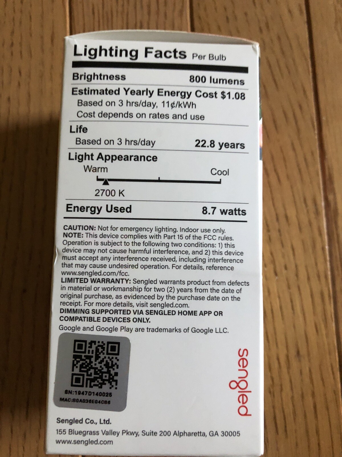 NEW! Sengled Smart LED A19 Bulb No Hub Required! gallery