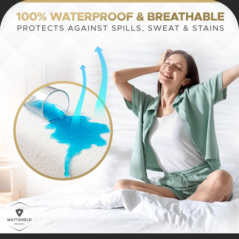 MATTSHIELD Ultimate 3-Piece Kit - Bed Bug-Proof Mattress Cover Queen Size 100% C gallery