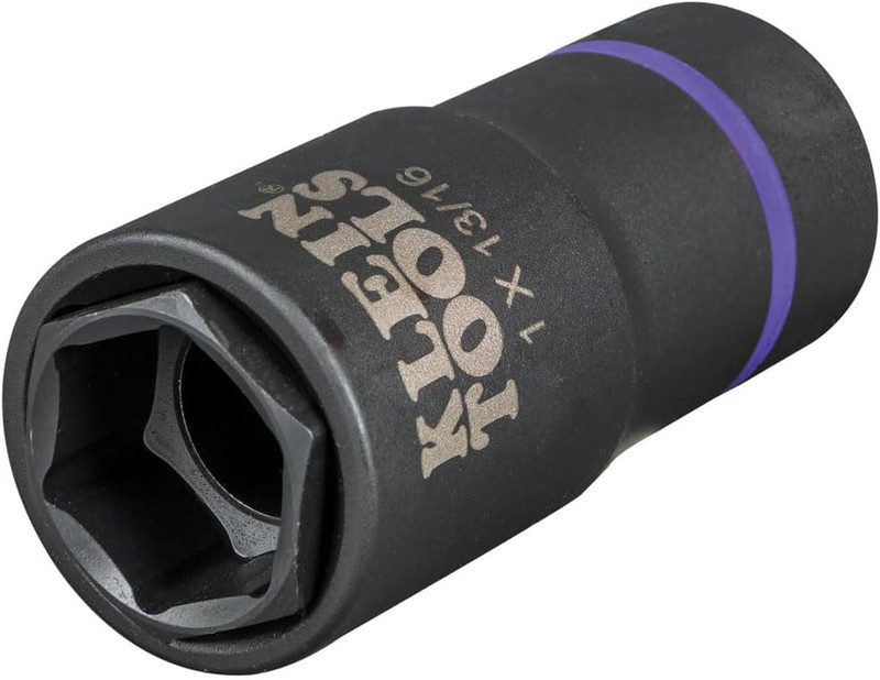 66065 2-In-1 Deep Impact Socket, 6-Point 1-Inch and 13/16-Inch Hex Socket Sizes, gallery