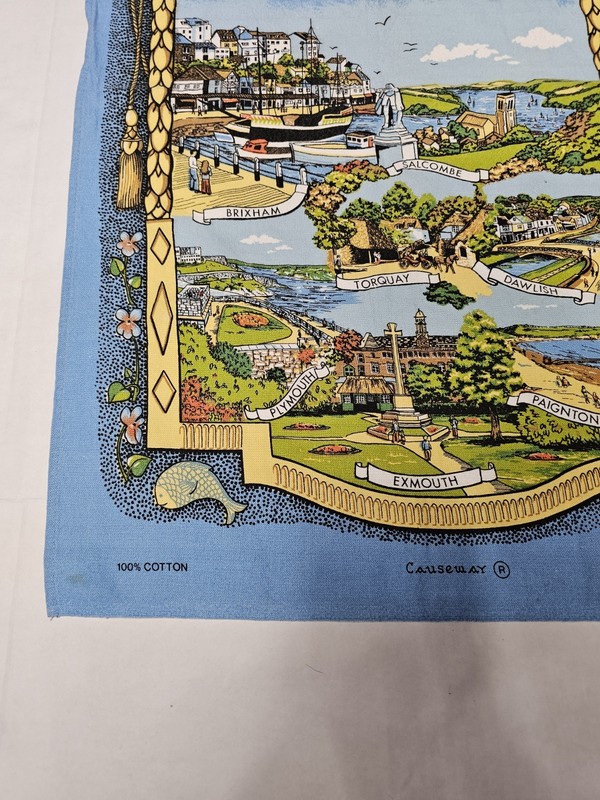 Devon Glorious Devon Tea Towel Patented Design Souvenir gallery