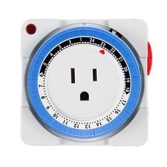 24Hours Timer Switch Plug in Mechanical Grounded Programmable Switch Socket