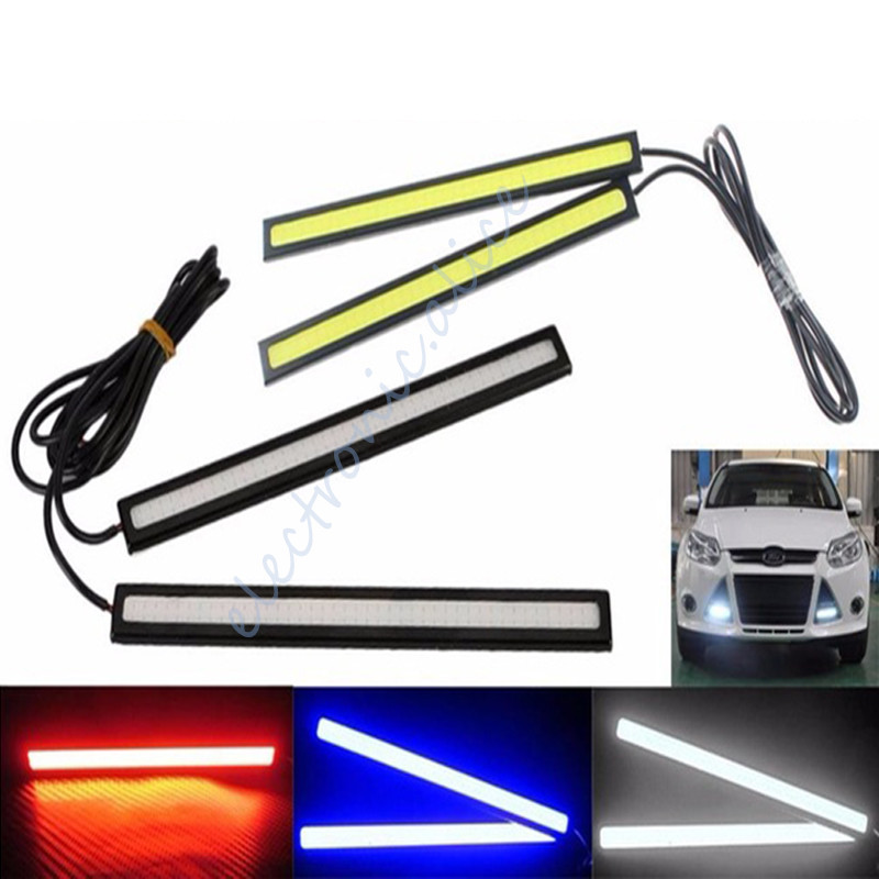 2pcs 17CM Universal COB LED Strip Car Daytime Running Fog Lamp DRL Driving Strip gallery